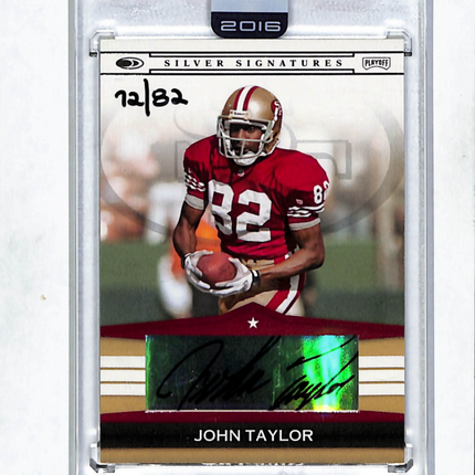 2008 Donruss Playoff Silver Signatures John Taylor #SS-JT 12/82 Auto