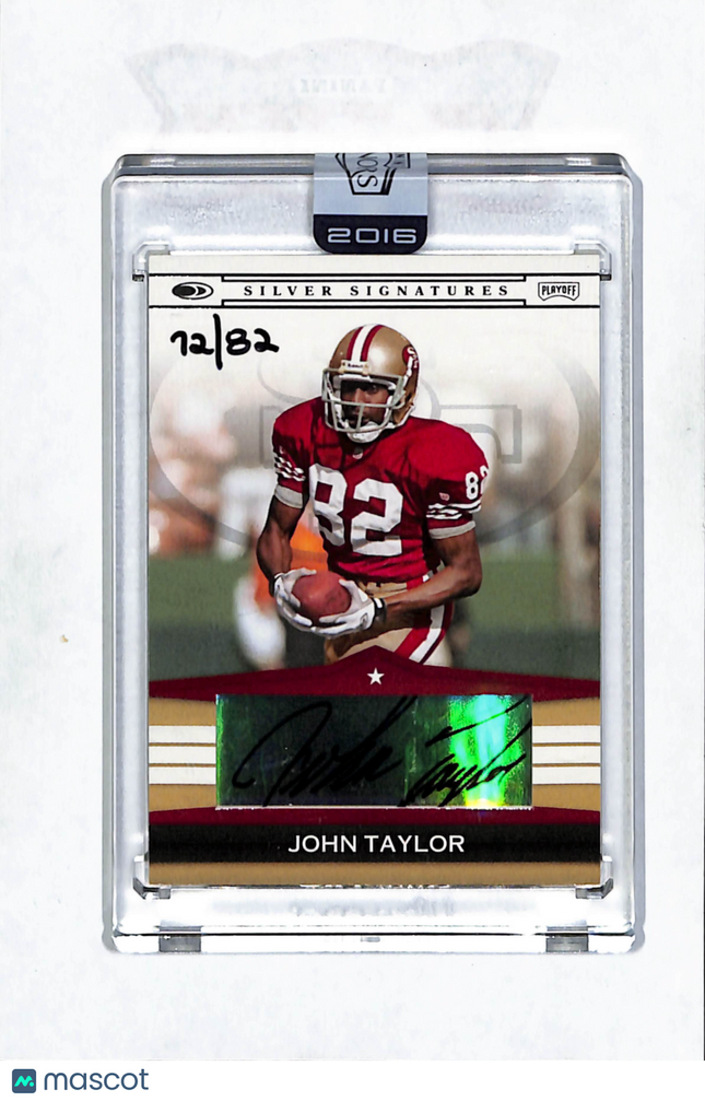 2008 Donruss Playoff Silver Signatures John Taylor #SS-JT 12/82 Auto