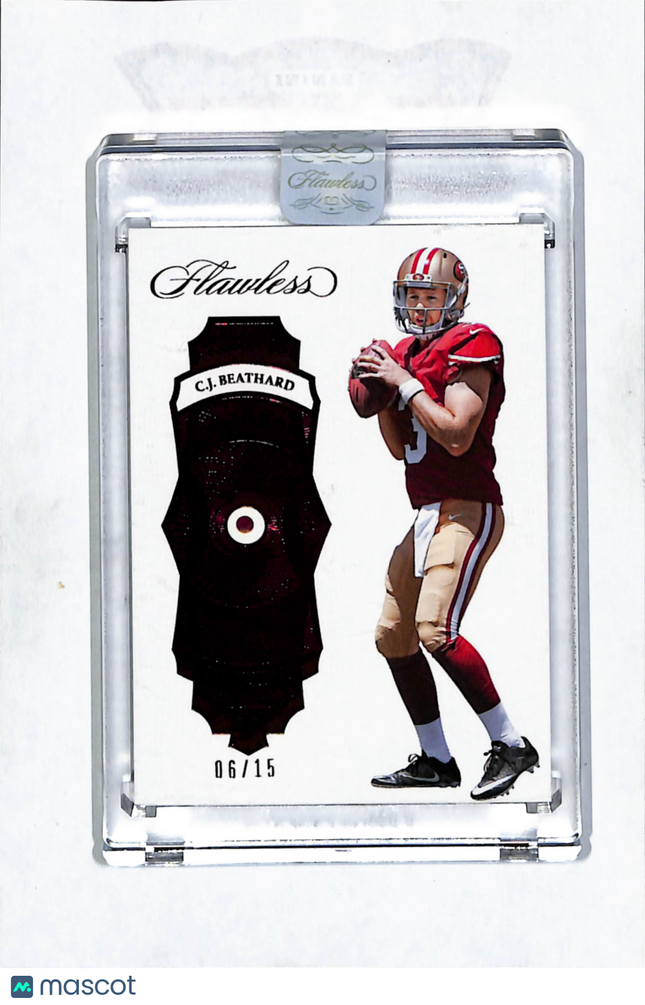 2018 Panini Flawless C.J. Beathard #85 Ruby 06/15 Ruby