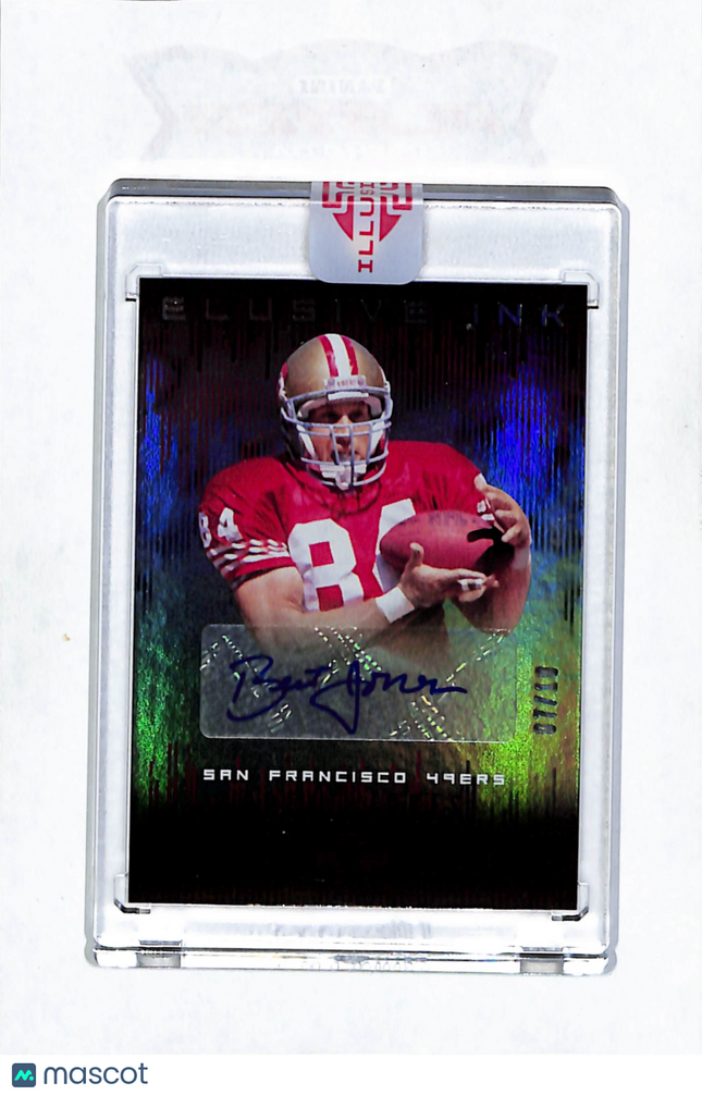 2018 Panini Illusions Elusive Ink Brent Jones #EI-BJ 07/10 Auto