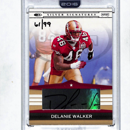 2008 Donruss Playoff Silver Signatures Delanie Walker #SS-DW 61/99 Auto
