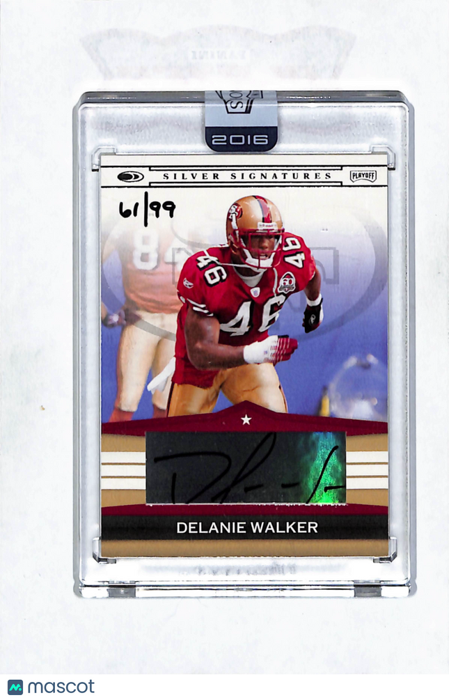 2008 Donruss Playoff Silver Signatures Delanie Walker #SS-DW 61/99 Auto