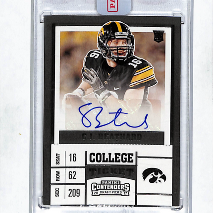 2017 Panini Contenders Draft Picks C.J. Beathard #140 Auto