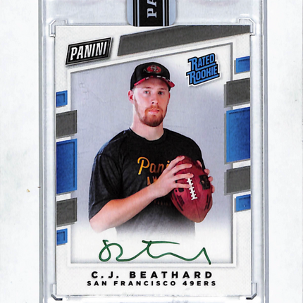 2017 Donruss Rated Rookie Personal Edition C.J. Beathard Auto Green Ink /5