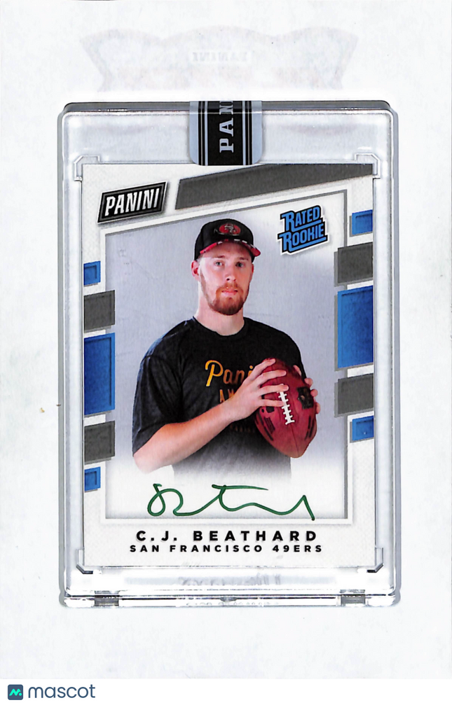 2017 Donruss Rated Rookie Personal Edition C.J. Beathard Auto Green Ink /5