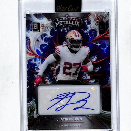 2023 Wild Card American Metallix Ji'Ayir Brown #WMF-JBA Auto 1/1
