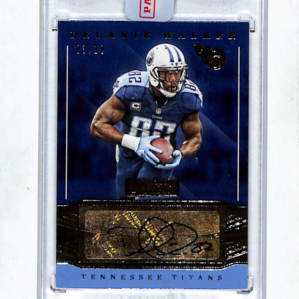 2016 Panini Donruss Signature Series Football Delanie Walker #14 /10 Auto