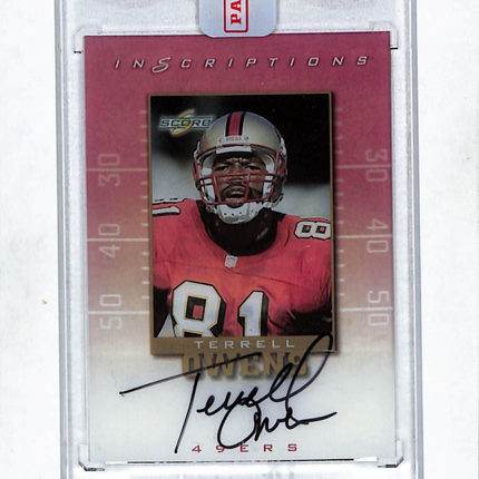 1999 Score Inscriptions Terrell Owens #TO-81 Auto