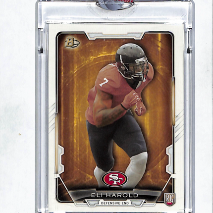 2015 Bowman Football Eli Harold Topps Vault Blank Back 1/1