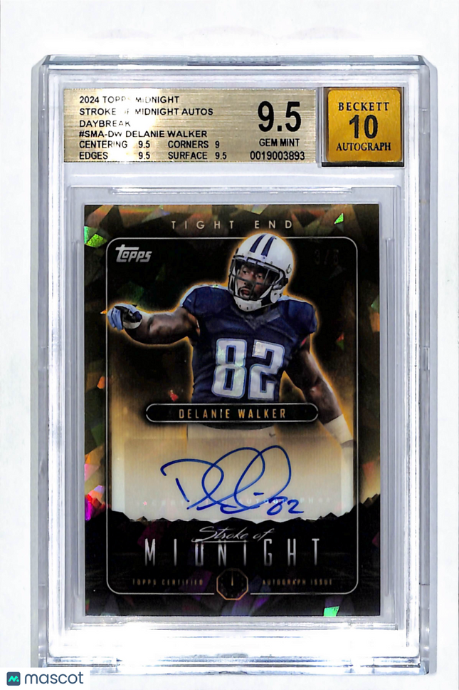 2024 Topps Stroke of Midnight Daybreak Delanie Walker #SMA-DW BGS 9.5 Auto 10 /5