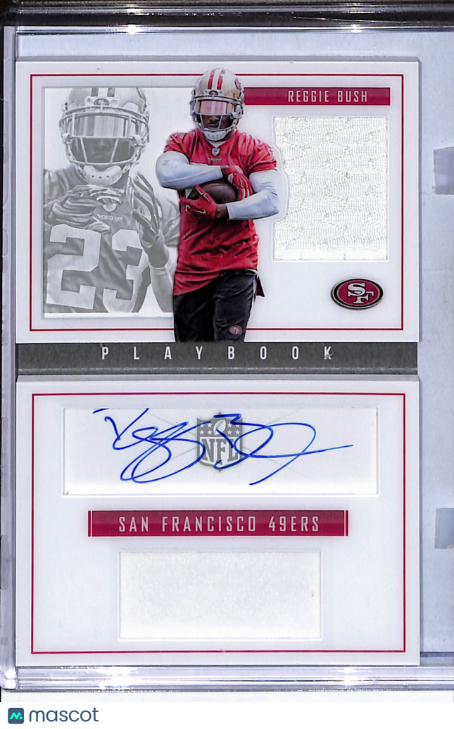 2015 Panini Playbook Reggie Bush #BK-RB Jersey Patch Auto /25