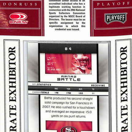2008 Elite Arnaz Battle #83 National Sports Collectors Corporate Exhibitor