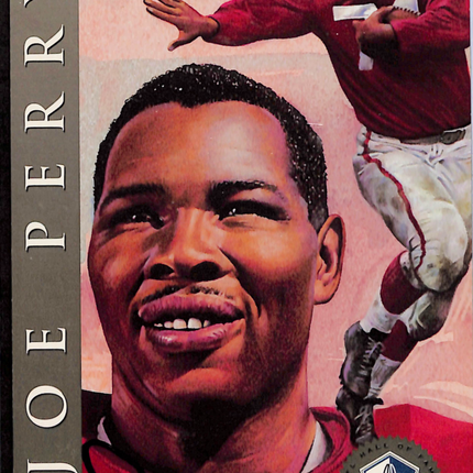 1998 H.O.F. Pro Football Hall of Fame Signature Series Joe Perry #2218 Auto