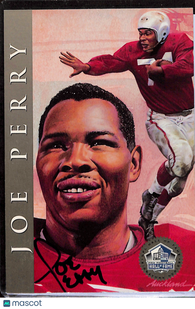 1998 H.O.F. Pro Football Hall of Fame Signature Series Joe Perry #2218 Auto