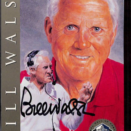 1998 H.O.F. Cards Signature Series Bill Walsh #2237 Auto