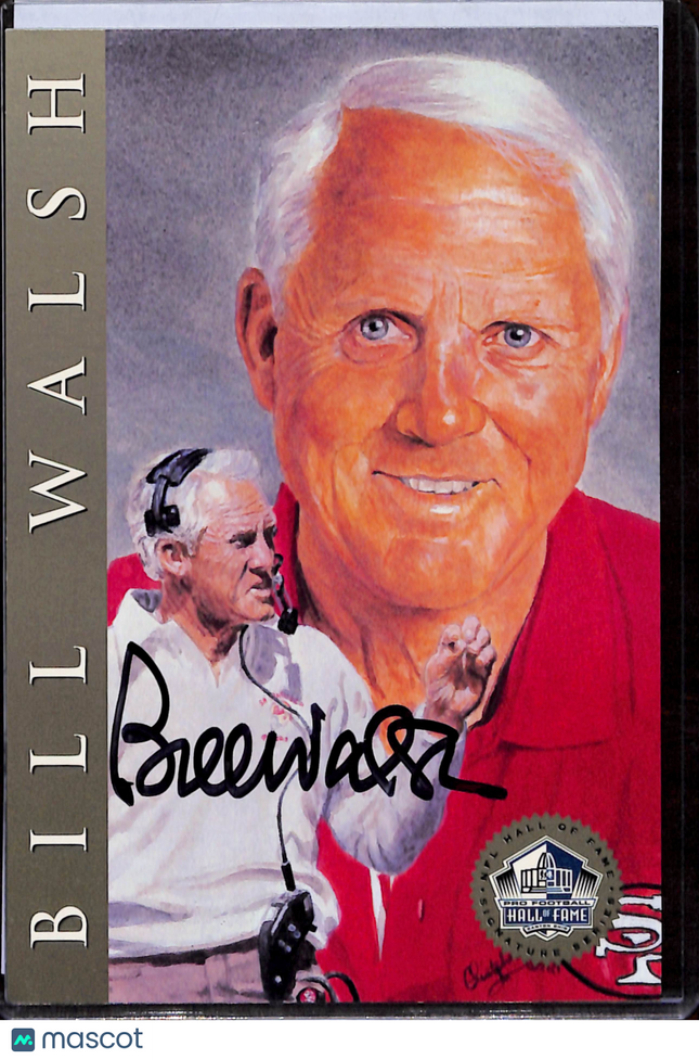 1998 H.O.F. Cards Signature Series Bill Walsh #2237 Auto