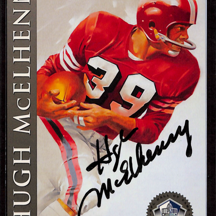1998 H.O.F. Cards Pro Football Hall of Fame Hugh McElhenny #2220 Auto