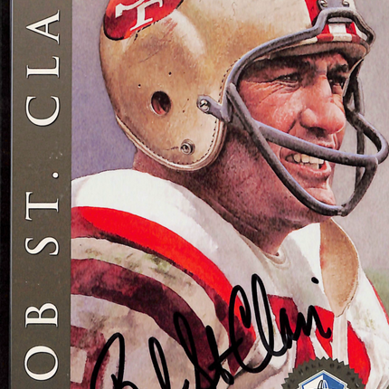 1998 H.O.F. Cards-I Pro Football Hall of Fame Bob St. Clair #2220 Auto