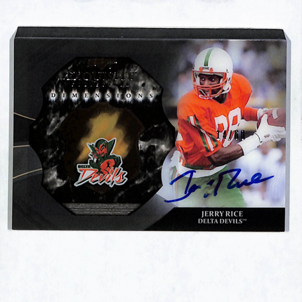 2017 Upper Deck Exquisite Collection Dimensions Jerry Rice #EB-RJ Auto