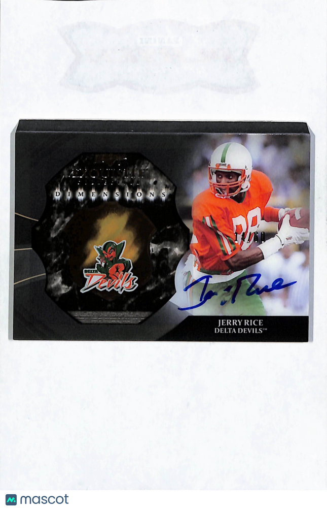 2017 Upper Deck Exquisite Collection Dimensions Jerry Rice #EB-RJ Auto