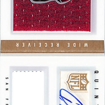 2013 Panini Playbook Quinton Patton #230 Patch RC Memorabilia Auto