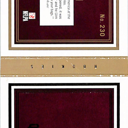 2013 Panini Playbook Quinton Patton #230 Patch RC Memorabilia Auto