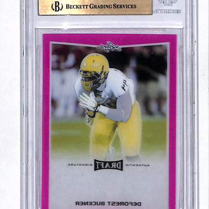 2016 Leaf Metal Draft DeForest Buckner Opaque Pink 1/1 Pre-Production Proof