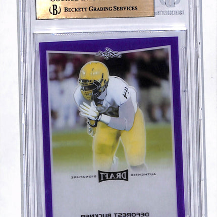 2016 Leaf Metal Draft DeForest Buckner Opaque Purple 1/1 Pre-Production Proof