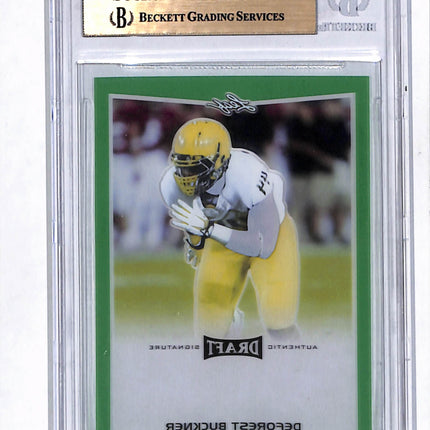 2016 Leaf Metal Draft DeForest Buckner Opaque Green 1/1 Pre-Production Proof