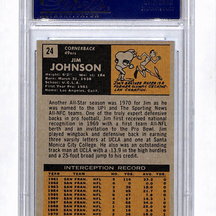 1971 Topps Jim Johnson #24 PSA 7