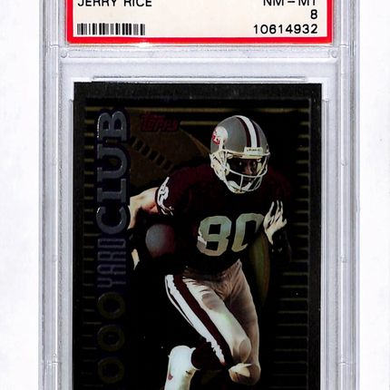 1994 Topps 1000/3000 Jerry Rice #1 PSA 8