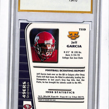 1999 Collector's Edge Triumph Millennium Collection Jeff Garcia #T119