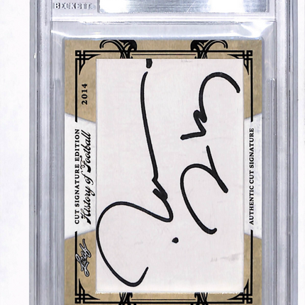 2014 Leaf History of Football Cut Signature Edition Reggie Roby Cut Auto