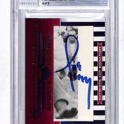 2010 Leaf Sports Icons Update Joe Perry Authentic Cut Signature Auto /9