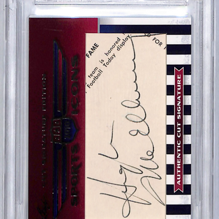 2010 Leaf Sports Icons Update Hugh McElhenny #CS-HM1 Cut Signature Auto 1/6