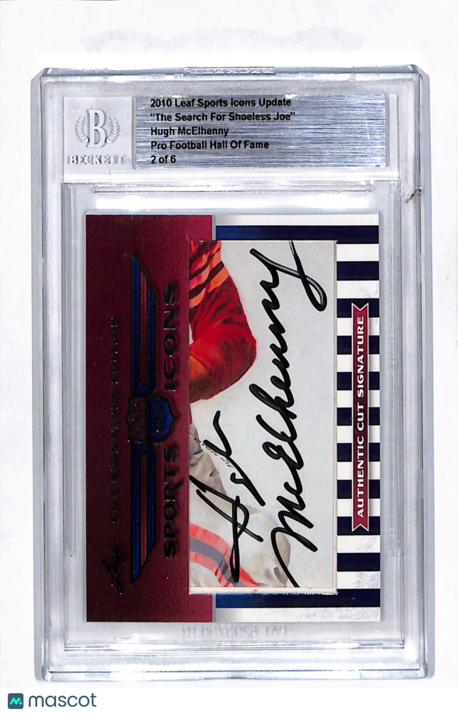 2010 Leaf Sports Icons Update Hugh McElhenny #2 Authentic Cut Signature Auto 2/6