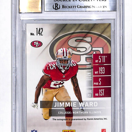 2014 Panini Contenders Playoff Ticket Jimmie Ward #142B BGS 9 Auto 10 /199
