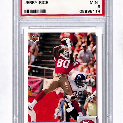 1992 Upper Deck Gold Jerry Rice #G46 PSA 9
