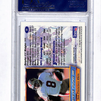 1994 Finest Steve Young #77 PSA 7