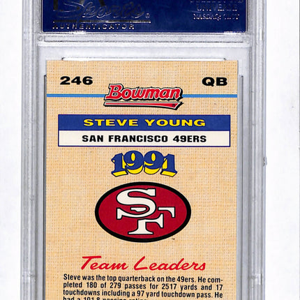 1992 Bowman Steve Young #246 Foil PSA 9