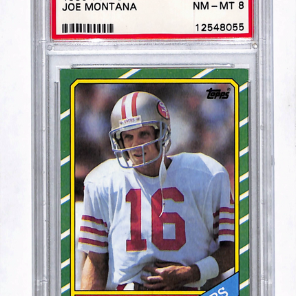 1986 Topps Joe Montana #156 PSA 8