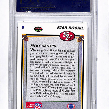 1991 Upper Deck Ricky Watters #9 PSA 9