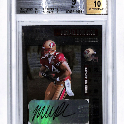 2006 Contenders Michael Robinson 512 EXCH #200 AU/512 /512 Rookie BGS 9 Auto 10