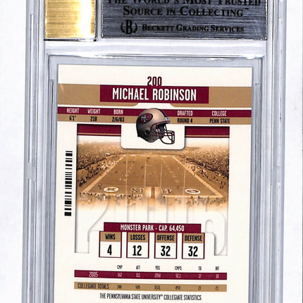 2006 Contenders Michael Robinson 512 EXCH #200 AU/512 /512 Rookie BGS 9 Auto 10