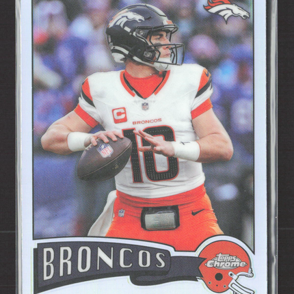 2025 Topps Chrome Bo Nix #1975-11 Refractor