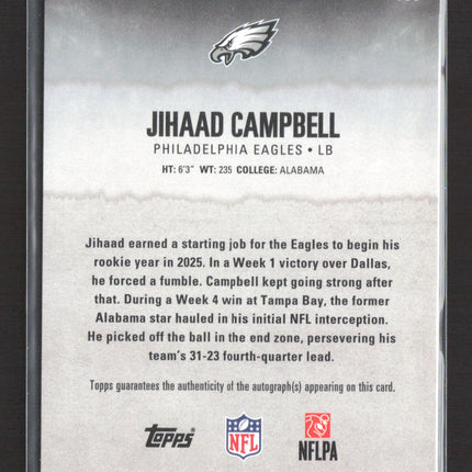 2025 Topps Signature Class Jihaad Campbell #153 RC Auto