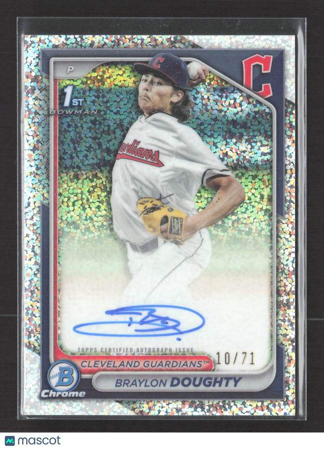 2024 Bowman Chrome Braylon Doughty 1st Speckle Refractor Auto /71