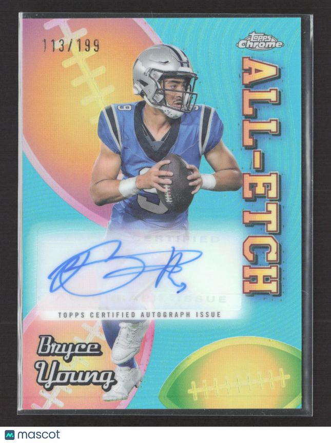 2024 Topps Chrome All-Etch Bryce Young #AEA-BY 113/199 Auto