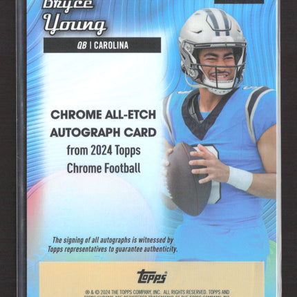 2024 Topps Chrome All-Etch Bryce Young #AEA-BY 113/199 Auto