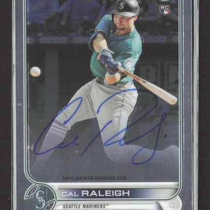 2022 Topps Chrome Cal Raleigh #RA-CR RC Auto